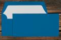 [16400296] Briefhüllen mit Seidenfutter DL 110x220 mm Nassklebend Stahlblau gerippt 100 g/qm